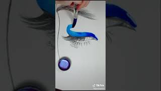 Eyeshadow 💙💙💙 #art #artwork #artist #paint #painting #draw #drawing #satisfying #viral #wow #crafts