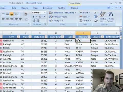 Excel Video 31 Adding Data to a Table