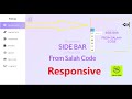 Responsive Animated Sidebar Menu From Scratch with html & css