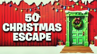 50 CHRISTMAS ESCAPE ROOM🎄| FORTNITE