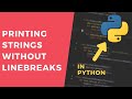 Printing without linebreaks - 1 Minute Python Tutorial #shorts