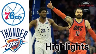 76ers vs Thunder HIGHLIGHTS Full Game | NBA April 10