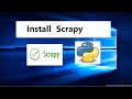 how to install scrapy and run demo program python