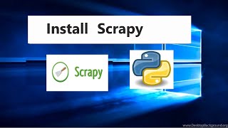 how to install scrapy and run demo program python