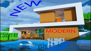 i build modern house in minecraft!