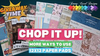 ✨ Chop It Up! More Ways to Cut 12x12 Paper for A2 Cards + GIVEAWAY! 🎉 #chopitup