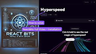 React Bits Installation & Code Setup | Full Tutorial 💻 | Hyperspeed