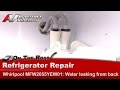 Whirlpool Refrigerator Repair - Water Leaking From Back - Water Tube