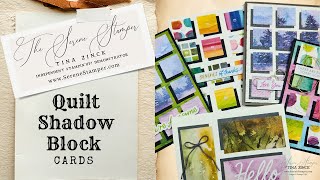 WOW! Awesome Quilt Shadow Block Technique! | Create Stunning Cards and Scrapbook Pages!