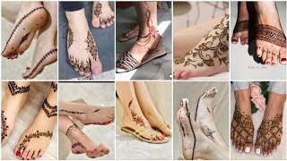 😱Beautiful Foot Mehndi Designs:🦶 Easy and Simple | feet mehndi design easy 2024📸 #mehndi #viral2024