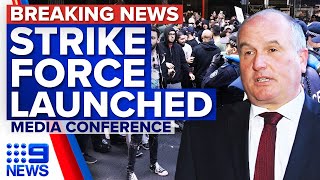 Strike force launches to identify anti-lockdown protestors | Coronavirus | 9 News Australia