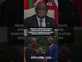 Ramaphosa says SA not xenophobic; calls for African unity on migration solutions.