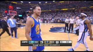 Stephen Curry Crazy 3rd Qtr Buzzer Beater | NBA Playoffs 2015 | Warriors vs Grizzlies Game 6