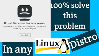 Solve system can't recover problem in any Linux  Distro!!