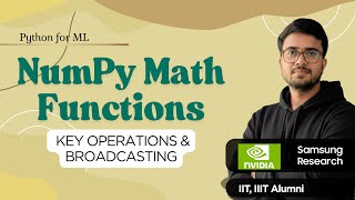 4.8 Built-In Math Functions in NumPy | NumPy in Hindi