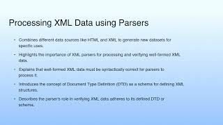 Processing XML Data using Parsers | Cloud Computing XML Basics