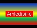 Amlodipine - Brand Names, How to use, and Side Effects.