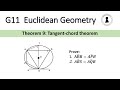 Grade 11 Euclidean Geometry | Tan-chord Theorem | Proof