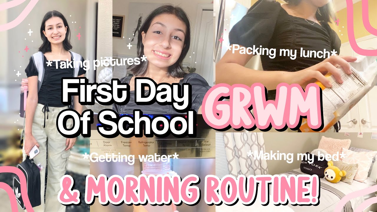 Grwm For The First Day Of School рџќћ School Morning Routine Youtube