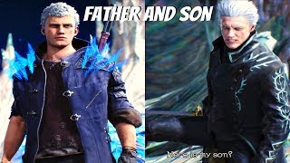 Devil May Cry 5 - Vergil \u0026 Nero Father and Son Cutscenes (DMC5 2019) Vergil \u0026 Nero Story