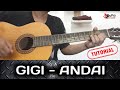 gigi - andai guitar tutorial mudah | langsung bisa ga pake lama