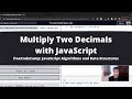 Multiply Two Decimals with JavaScript (Basic JavaScript) freeCodeCamp tutorial