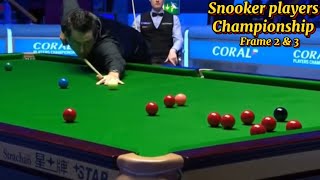 Snooker players championship Ronnie O’Sullivan Vs Neil Robertson ( frame 1 \u0026 2).