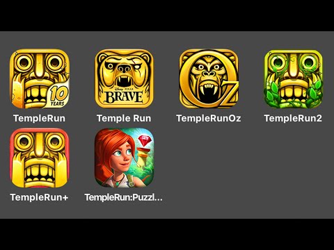 Temple Run 1, Temple Run Brave, Temple Run Oz, Temple Run 2, Temple Run, Temple Run Puzzle Adventure