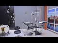 Italy Safety® M2+ Luxury Silver-Black Dental Treatment Chair Unit with Air Disinfector #dentist