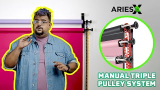 AriesX Triple Manual Pulley Background Support System - How to Setup