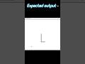How to Draw Alphabet L using Python Turtle Module