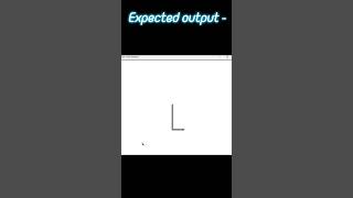 How to Draw Alphabet L using Python Turtle Module