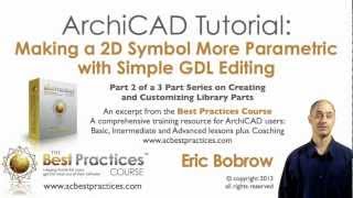 ArchiCAD Tutorial | Make 2D Symbols Parametric - Simple GDL Editing (part 2 of 3)