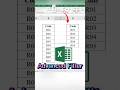 Excel Advanced Filter | Separate & Remove Duplicate Values. #excel