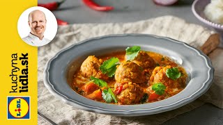 Mäsové guľôčky s karí omáčkou a ryžou 🥘 | Roman Paulus | Kuchyňa Lidla