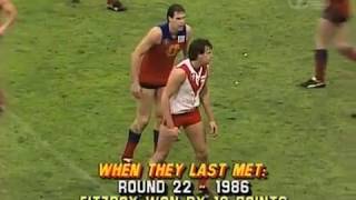 1986 Fitzroy v Sydney VFL Semi Final (FULL LAST QUARTER)