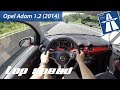 Opel Adam 1.2 (2014) on German Autobahn - POV Top Speed Drive