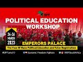 eff holds national political education workshop.