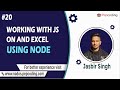 Practical Introduction to JSON and Excel files using Node.js | Web Development