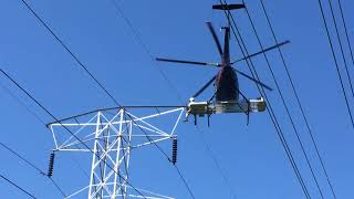 Helicopter linemen are nuts!