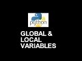 Global & Local variables | Python Programming