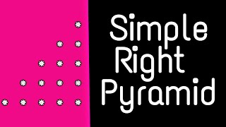 Simple Right Triangle pattern in JavaScript | Simple Right Pyramid | Data Structures | DSA