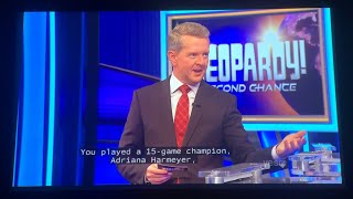 Jeopardy, Contestant chat - Second Chance Tournament Day 4 (Finals Day 1) (1/2/25)