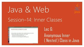 Inner (Nested) Class | #6 | Anonymous Inner ( Nested ) Class in Java