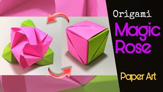 Origami / Magic Rose Cube / Easy Steps / Paper ART (Valerie Vann)