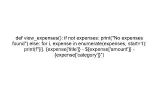 Build an Expense Tracker in Python | Beginner Project Tutorial
