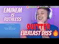 FIRST TIME HEARING EMINEM QUITTER EVERLAST DISS REACTION   em is ruthless🔥