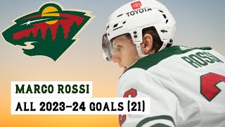 Marco Rossi (#23) All 21 Goals of the 2023-24 NHL Season