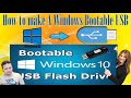 HOW TO MAKE A BOOTABLE WINDOWS 10  USB DRIVE #windows10