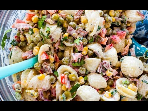 Pasta salad with peas and corn recipe